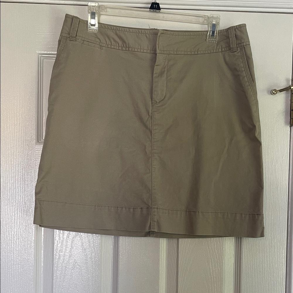 Merona Stretch Khaki Mini Skirt